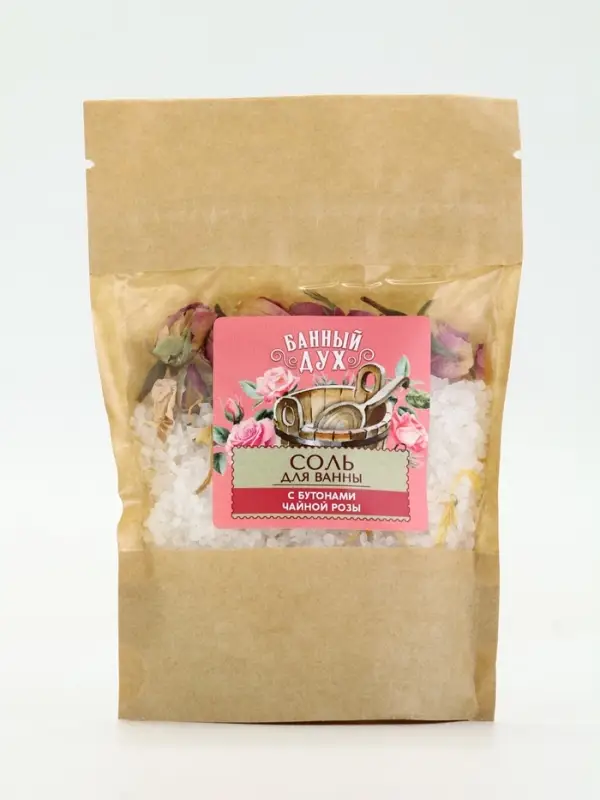 Банный Дух Соль для ванны с бутонами роз, 150 г.