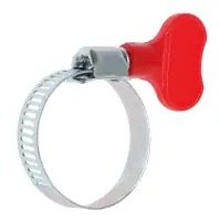 Хомут червячный с &laquo;барашком&raquo; ZEIN, сквозная просечка, диаметр 20-32 мм, оцинкованный