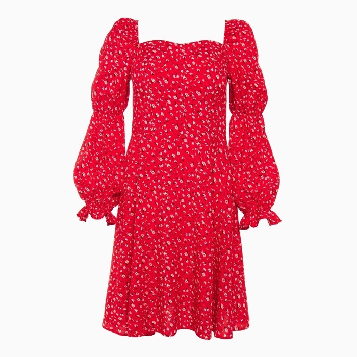 Платье женское мини MINAKU: Enjoy цвет красный, р-р 44
