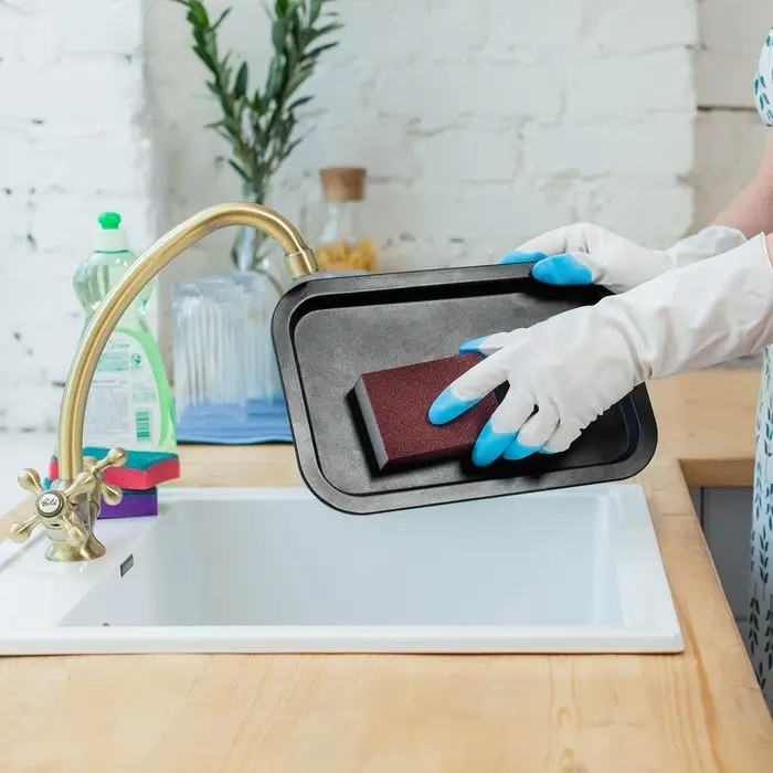 Губка для посуды Raccoon &laquo;Чудо-губка&raquo;, чистящая, 10&times;7&times;2.5 см