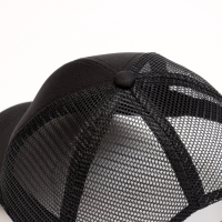Кепка детская для мальчика с сеткой, цвет чёрный, р-р 54