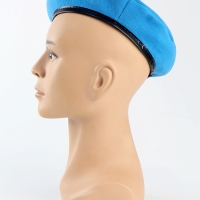 Берет военного, цвет голубой