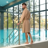 Халат вафельный мужской &laquo;Экономь и Я&raquo; размер 58-60