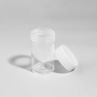Баночка для хранения, 20 мл, белая, прозрачная