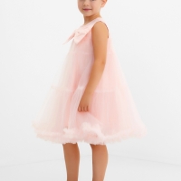 Платье детское нарядное KAFTAN рост 130, персиковый