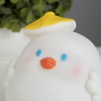 Ночник "Утенок" LED от батареек 3хLR44 белый 10х9х11 см Ночник "Утенок" LED от батареек 3хLR44 белый 10х9х11 см