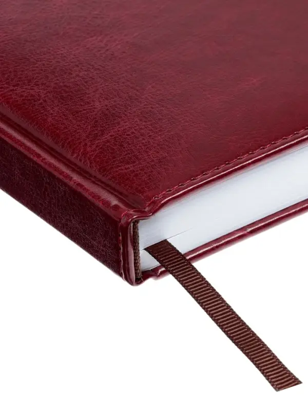 Ежедневник недатир А5 160л Небраска бордо