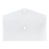 Папка-конверт на кнопке travel, 150 мкм, Calligrata Standard, прозрачная, белая