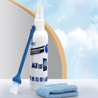 Набор чистящий для экранов KCL-1005, салфетка, спрей 100 мл , щетка