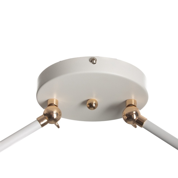 Люстра "Селена" 2хЕ27 40Вт бело-золотой 54х15х25 см