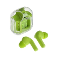 Наушники беспроводные Air31, TWS, вакуумные, BT 5.0, 45/230 мАч, прозрачные, зелёные Наушники беспроводные Air31, TWS, вакуумные, BT 5.0, 45/230 мАч, прозрачные, зелёные