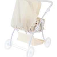 Коляска для кукол универсальная, с переноской, с корзиной, металлический каркас