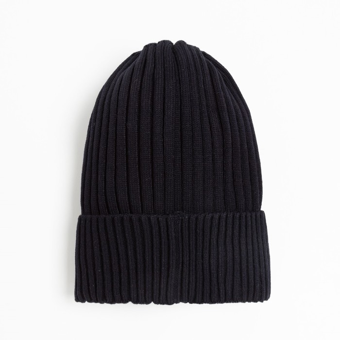 Шапка детская, цвет чёрный, размер 52-56 Шапка детская, цвет чёрный, размер 52-56