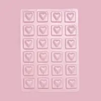 Форма для конфет и шоколада &laquo;Любовь&raquo;, 27&times;18 см, 24 ячейки, цвет прозрачный