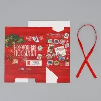 Коробка для сладостей &laquo;Новогодняя посылка&raquo;, 10 х 18 х 14 см