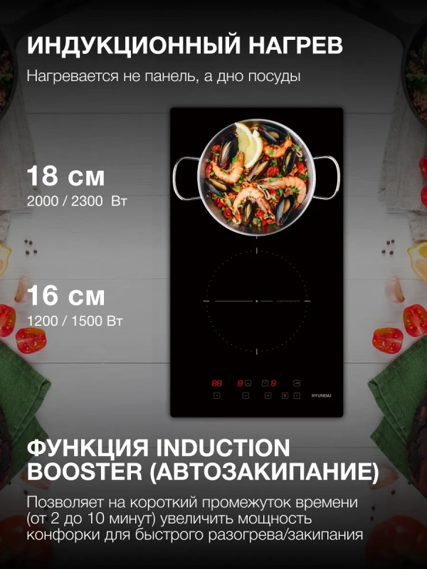 Индукционная варочная поверхность HHI 3710 BG