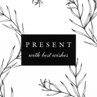 Переноска для цветов на лентах &laquo;Present with best wishes&raquo;, 17 х 25 х 9 см