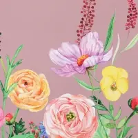 Пакет подарочный ламинированный, "Цветочный узор" 18 х 22,3 х 10 см