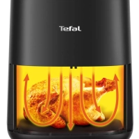 Аэрогриль Easy Fry Compact EY145810, с чашей 3 л, черный