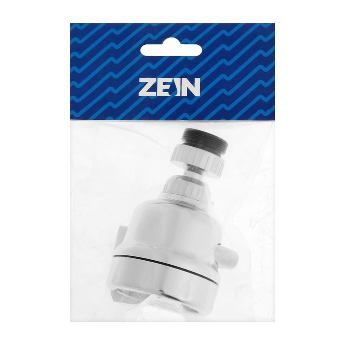 Аэратор ZEIN Z3611. трёхрежимный, на шарнире, с переходниками, хром Аэратор ZEIN Z3611. трёхрежимный, на шарнире, с переходниками, хром
