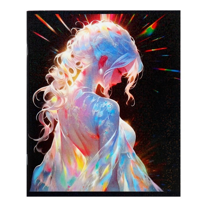 Тетрадь 48 листов в клетку Calligrata TOP "Жемчужина", обложка мелованный картон, голография, блок офсет, белизна 95%, МИКС