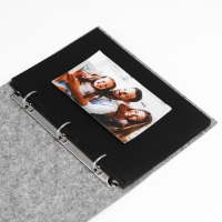 Фотоальбом войлок 30 листов "Сердечко"  24,5х20 см