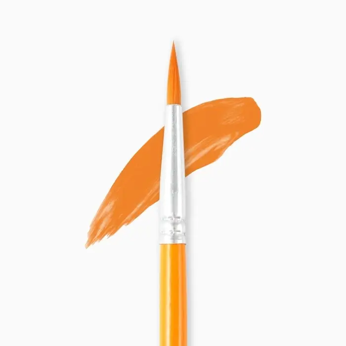 Кисть для рисования синтетика круглая №6 (диаметр обоймы 4 мм; длина ворса 20 мм)