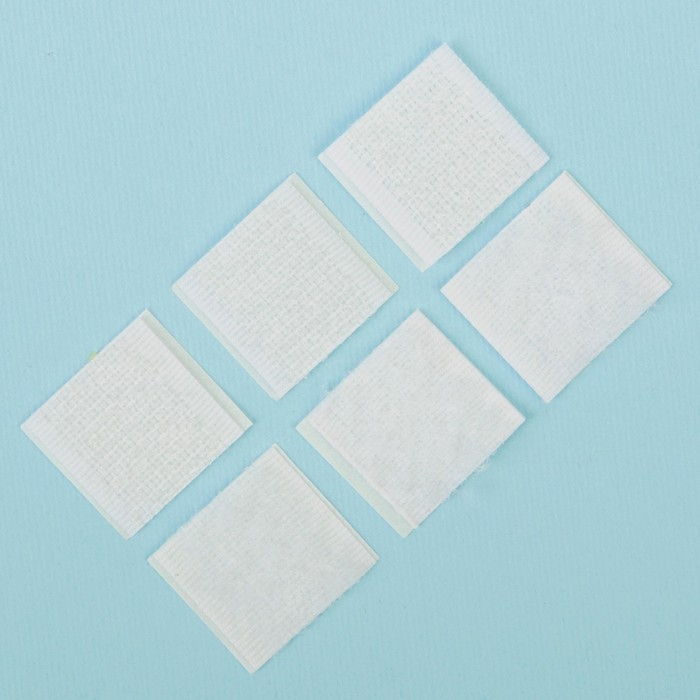 Липучка на клеевой основе &laquo;Квадрат&raquo;, набор 30 шт., размер 1 шт: 2 &times; 2 см