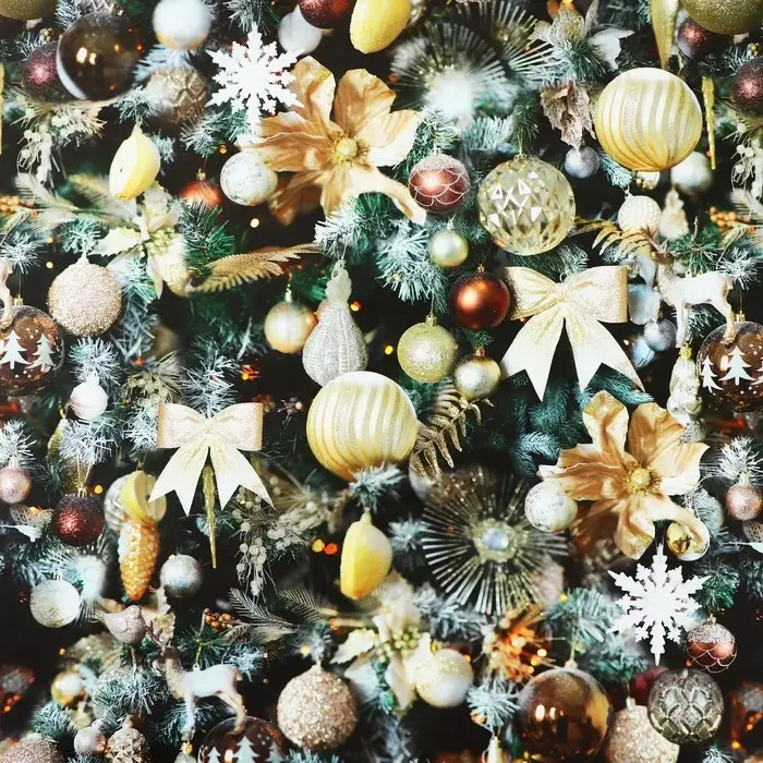 Упаковочная бумага на новый год &laquo;Новогодний вальс&raquo;, 70 х 100 см, глянцевая