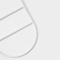 Вешалка для ремней и шарфов LaDо́m Laconique, 11,5&times;23&times;1,1 см, многоуровневая, цвет белый