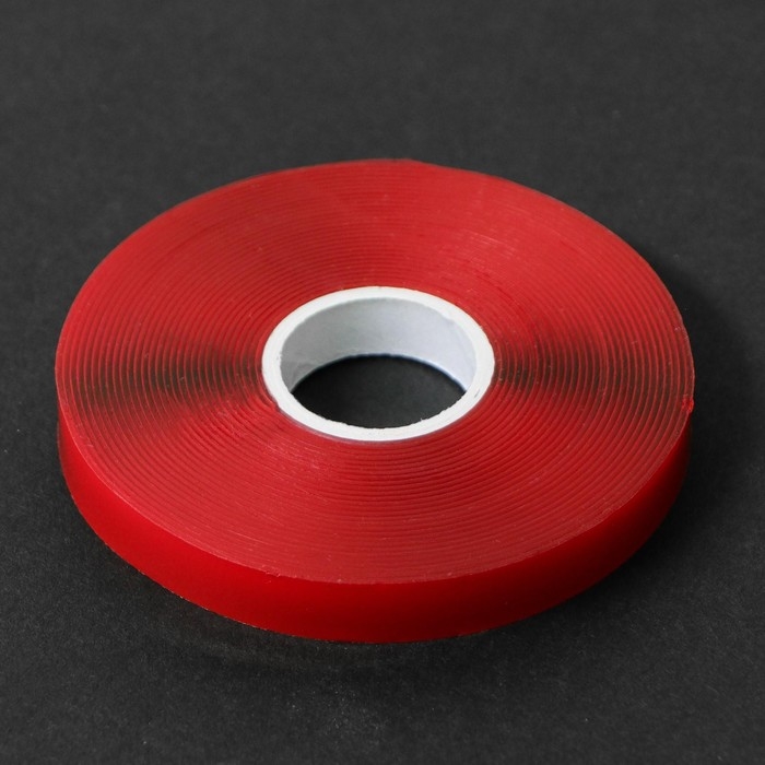 Клейкая лента TORSO, прозрачная, двусторонняя, акриловая, 12 мм &times; 5 м