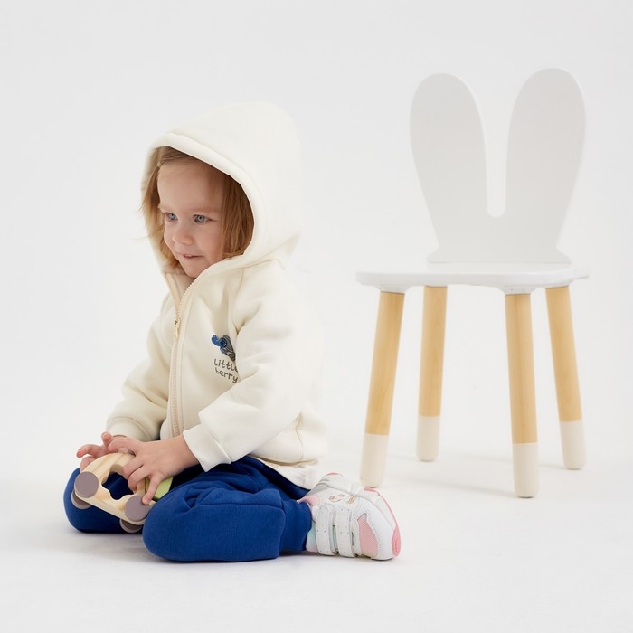 Костюм: толстовка и брюки Крошка Я Blueberry  р. 86-92, синий / молочный