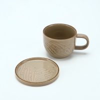 Чайная пара Dolce Ceramo. &laquo;Песчаный берег&raquo;, 2 предмета: кружка 200 мл, блюдце d=10 см