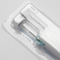 Пистолет одноразовый для пирсинга, серьга в комплекте &laquo;Мини&raquo;, 4 мм, цвет белый в серебре