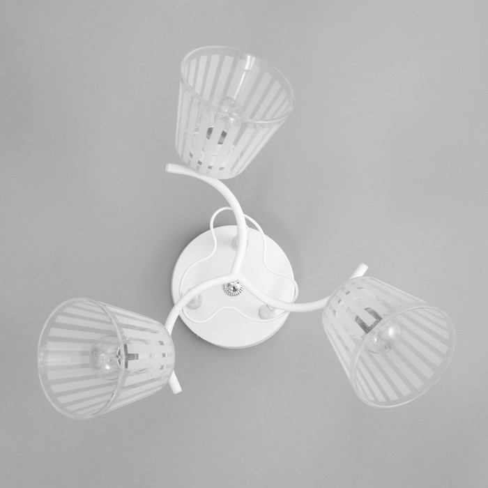 Люстра "Ванесса" 3х60Вт Е27 Белый 45х45х27см