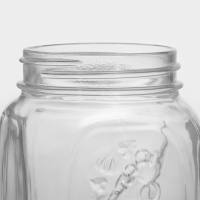 Банка для сыпучих продуктов стеклянная &laquo;Хоммейд&raquo;, 1 л, с крышкой