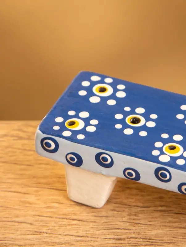 Сувенир &laquo;Столик с ромашками&raquo;, 10&times;2&times;3 см, дерево, голубой