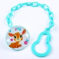 Держатель для соски - пустышки &laquo;Мамы и малыши: оленёнок&raquo;, на цепочке