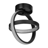 Светильник 2512/2BK LED 12Вт 4000К черный 20х21 см BayerLux