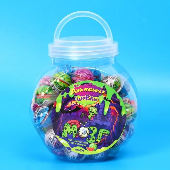 Жевательная резинка с кислой начинкой &laquo;Дуй пузырь!&raquo;, мозг, 10 г