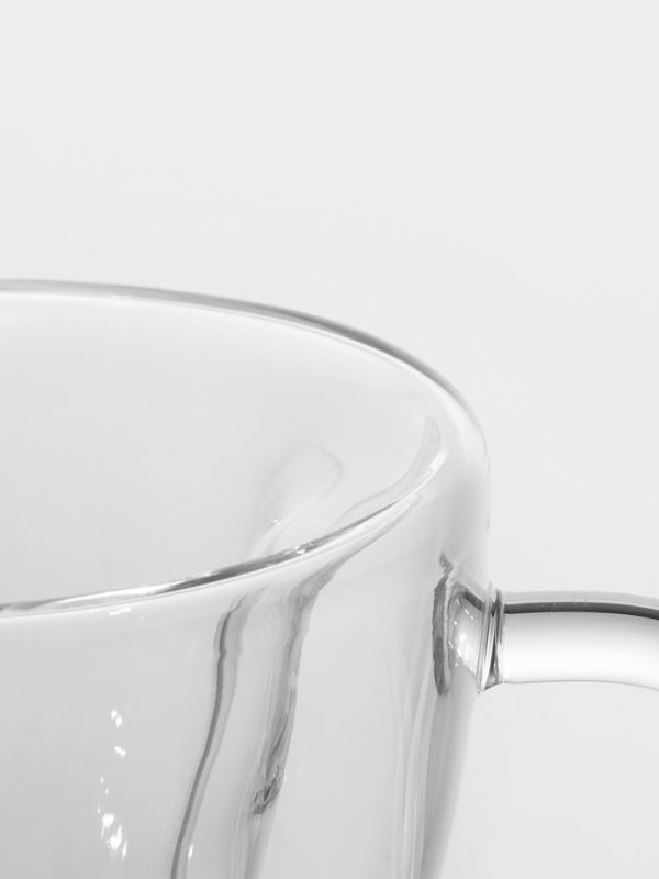 Кружка стеклянная с двойными стенками Magistro &laquo;Сердце&raquo;, 150 мл, 11&times;8&times;7,5 см