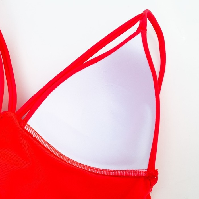 Купальник женский слитный MINAKU на шнуровке, цвет малиновый, размер 44 Купальник женский слитный MINAKU на шнуровке, цвет малиновый, размер 44