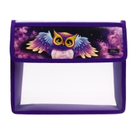 Папка для тетрадей А5 (230 х 190 х 50 мм), с клапаном на липучке, пластик/текстиль, Calligrata