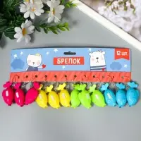 Фонарик свет на кольце "Рыбка"светит  МИКС 5х1,7х3 см