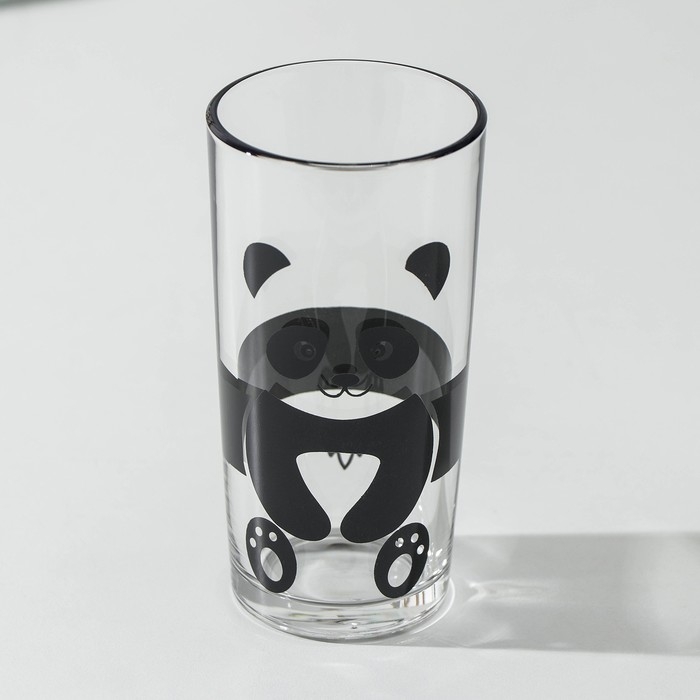 Стакан высокий для молока Доляна &laquo;Панда&raquo;, 230 мл