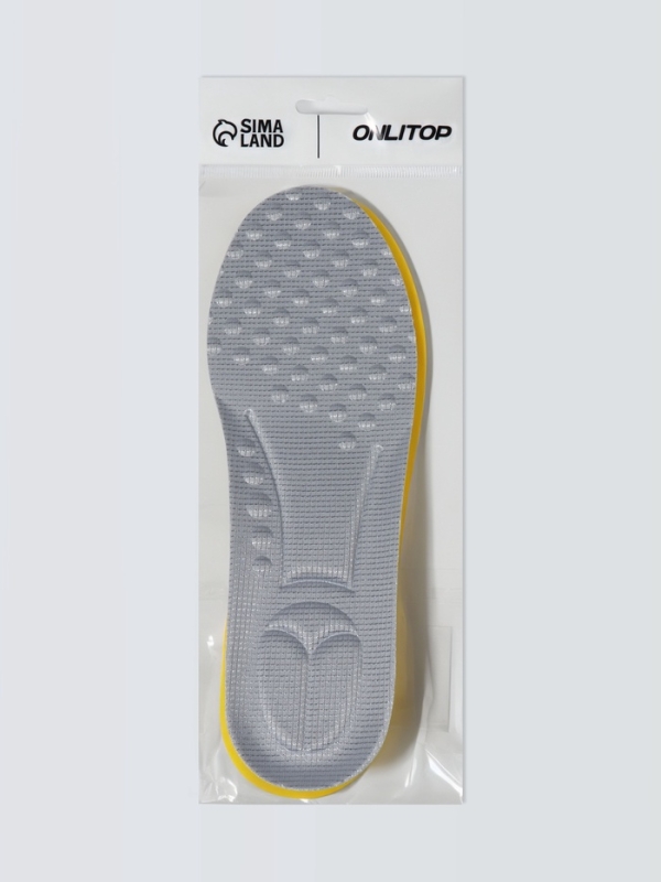 Стельки (полиэстер, морск губ) универс 26-36 р-р 23,4см (пара) серый пак ОТ Стельки (полиэстер, морск губ) универс 26-36 р-р 23,4см (пара) серый пак ОТ