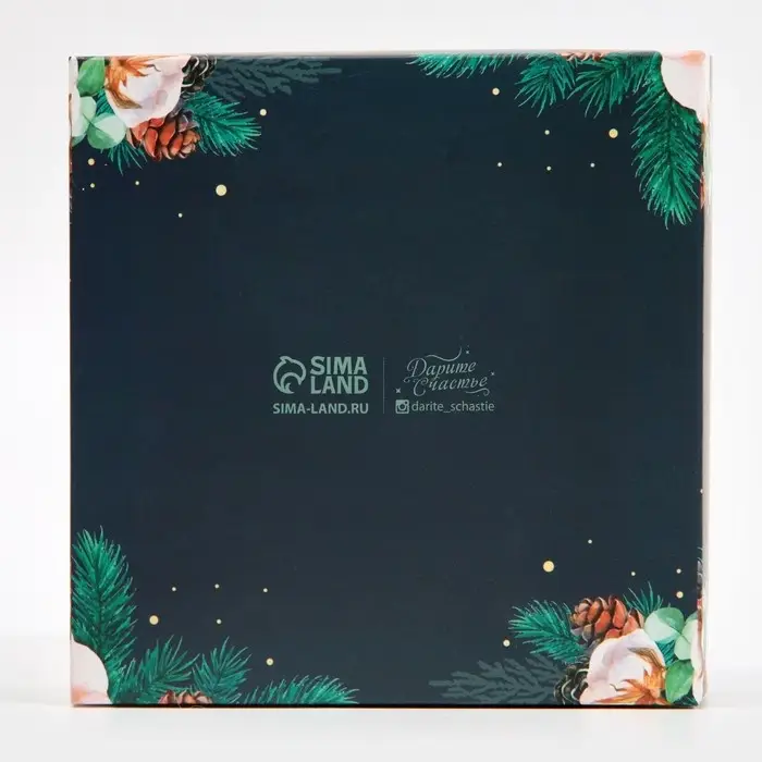 Коробка для кондитерских изделий с пластиковой крышкой &laquo;Хлопок&raquo;, 12 х 6 х 11.5 см