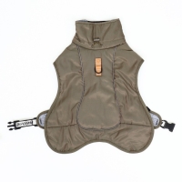 Попона для больших собак, мембранная ткань,  размер XL (ДС 35, ОШ 38, ОГ 56-66 см), хаки