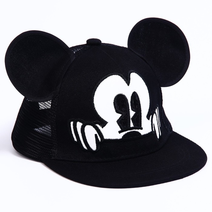 Кепка детская с ушками, с сеткой, размер 48-53, &laquo;Микки Маус&raquo;