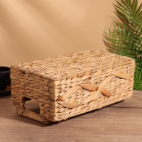 Корзина плетеная 35x20x15 см, водный гиацинт